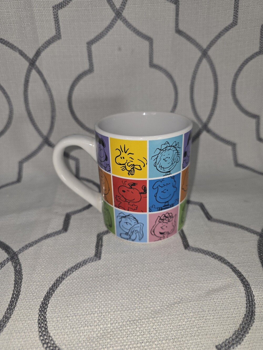 Peanuts Ceramic Coffee / Tea  Mug Snoopy & Friends Gang 14 Oz  New